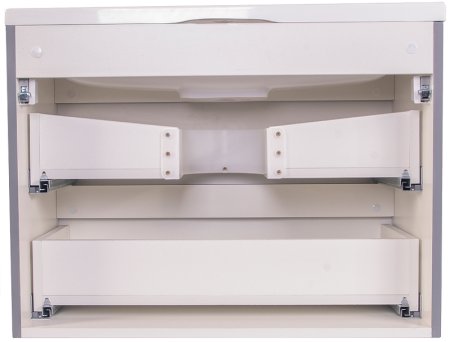 Тумба под раковину Style Line Бергамо 70 СС-00002319 подвесная Серая антискрейч 