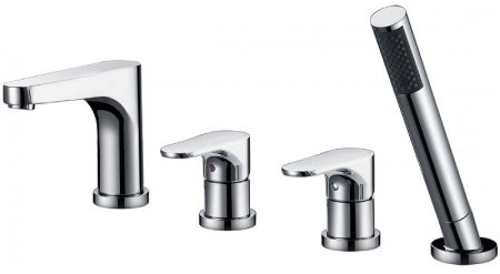 Смеситель на борт ванны Abber Eleganz AF8313 Хром 