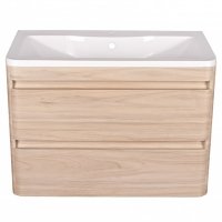 Тумба под раковину Style Line Атлантика Люкс Plus 60 СС-00002217 подвесная Ясень перламутр