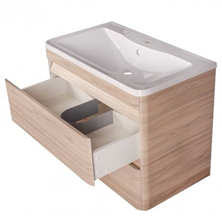 Тумба под раковину Style Line Атлантика Люкс Plus 60 СС-00002217 подвесная Ясень перламутр 