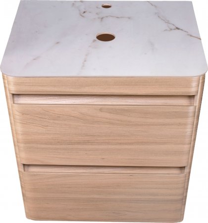 Тумба под раковину Style Line Атлантика Люкс Plus 60 СС-00002217 подвесная Ясень перламутр 