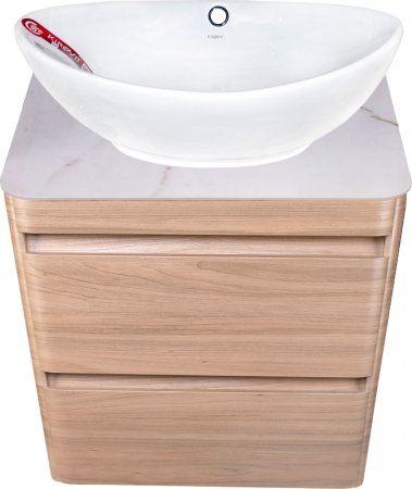 Тумба под раковину Style Line Атлантика Люкс Plus 60 СС-00002217 подвесная Ясень перламутр 