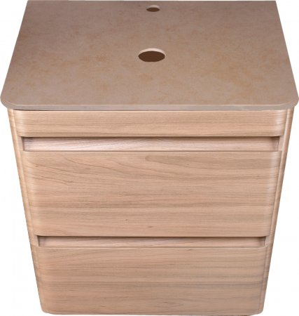 Тумба под раковину Style Line Атлантика Люкс Plus 60 СС-00002217 подвесная Ясень перламутр 