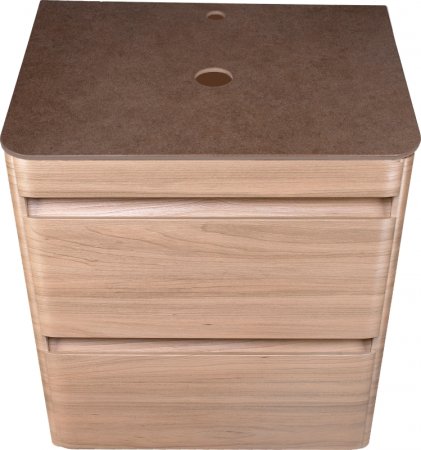 Тумба под раковину Style Line Атлантика Люкс Plus 60 СС-00002217 подвесная Ясень перламутр 