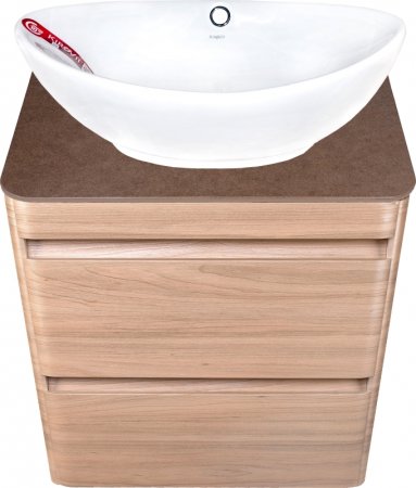 Тумба под раковину Style Line Атлантика Люкс Plus 60 СС-00002217 подвесная Ясень перламутр 
