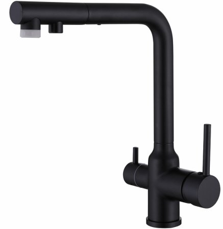 Смеситель для кухни Abber Emotion AF8814B Черный матовый 