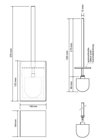 Ершик Bemeta Vista 120113316-102 напольный, синий 
