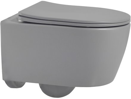 Унитаз Abber Bequem AC1104MG подвесной Серый матовый с сиденьем Микролифт 