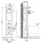 Система инсталляции для унитазов OLI Quadra Sanitarblock 886667 