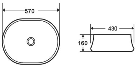 Раковина-чаша WeltWasser Elbach 32100 57 10000004571 Белый глянец 
