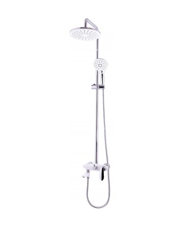 Душевая стойка Grocenberg Shower GB7001 белый/хром 