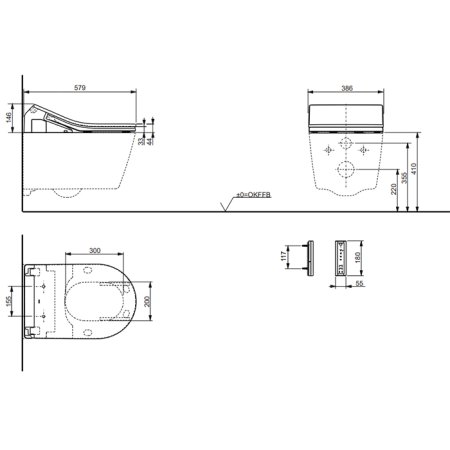 Унитаз подвесной Toto Toto RP CW542EY 