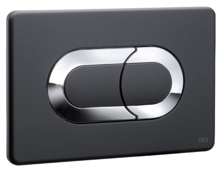 Кнопка смыва OLI Salina 640097 черный/хром 