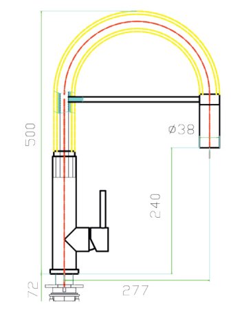 Смеситель для кухонной мойки Zorg Inox Master 