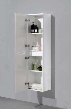 Шкаф пенал BelBagno Ancona-N 40 ANCONA-N-1500-2A-SC-BL-L подвесной Bianco Lucido 