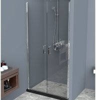 Душевая дверь BelBagno Uno 100 UNO-B-2-100-C-Cr профиль Хром стекло прозрачное