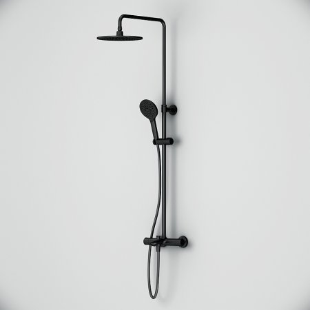 Душевая система AM.PM Like F0780522 с термостатом Черная матовая 