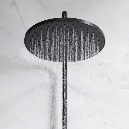 Душевая система AM.PM Like F0780522 с термостатом Черная матовая 