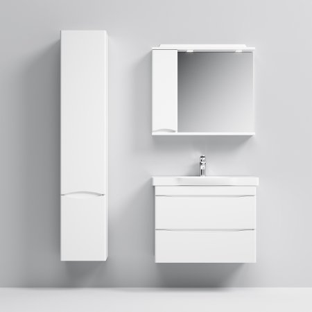 Зеркало со шкафом AM.PM Like 80 L M80MPL0801WG с подсветкой Белый 