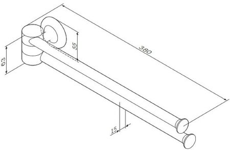 Держатель для полотенец AM.PM Like A8032600 Хром 