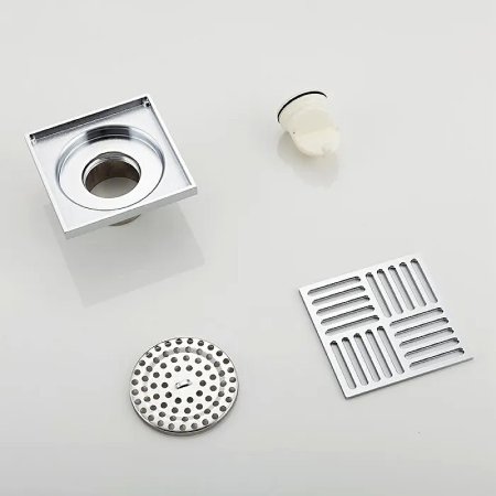 Душевой трап Gappo G81051 с решеткой Хром 