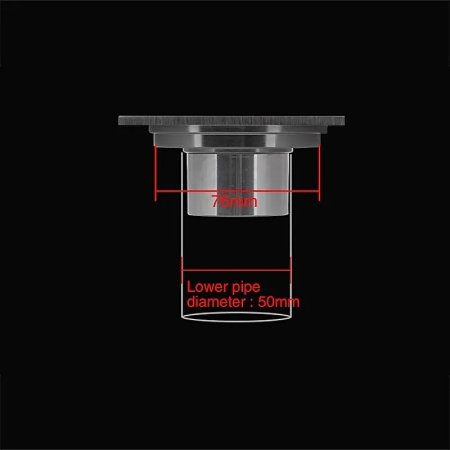 Душевой трап Gappo G81051 с решеткой Хром 