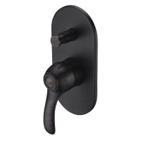 Смеситель WasserKRAFT Isar 1361 с внутренней частью, для ванны с душем темная бронза