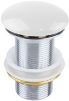 Донный клапан Bronze de Luxe 1001/1W click-clack Белый