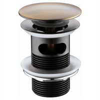 Донный клапан для раковины WasserKRAFT А046 Push-up светлая бронза
