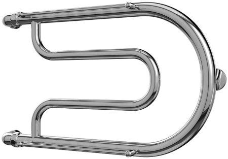 Водяной полотенцесушитель Terminus Фокстрот 320x500 4620768881237 с полкой Хром 