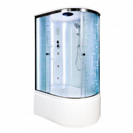 Душевая кабина Deto ЕМ4512 L LED с гидромассажем 