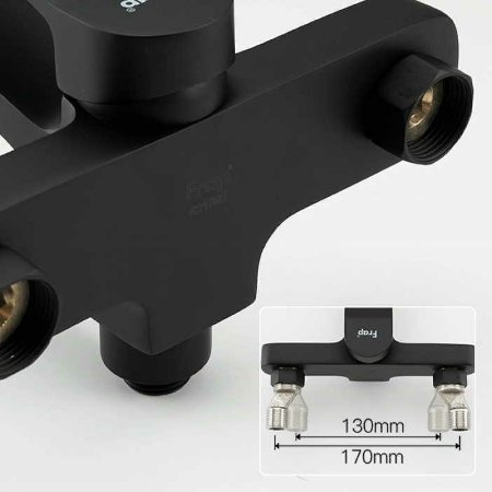 Смеситель для ванны Frap H62 F3262 Черный матовый 