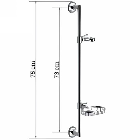 Душевая штанга Frap F8006 Хром 