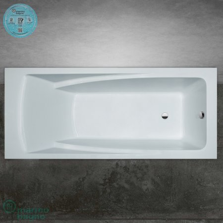 Ванна из литьевого мрамора Marmo Bagno София 170x75 MB-SF170-75 без гидромассажа 