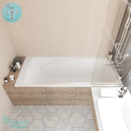 Ванна из литьевого мрамора Marmo Bagno София 170x75 MB-SF170-75 без гидромассажа 