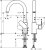 Смеситель для раковины Hansgrohe Vernis Blend 71554000 Хром 
