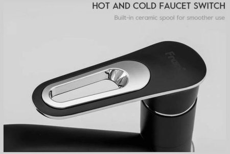 Смеситель для кухни Frap H49-6 F4549-6 Черный матовый Хром 