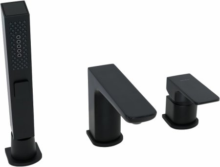 Смеситель на борт ванны Allen Brau Infinity 5.21008-31 Черный матовый 