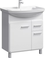 Тумба под раковину Aqwella Корсика 75 Т7м KOR0107 Белая