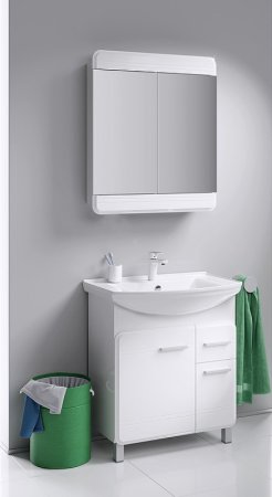 Тумба под раковину Aqwella Корсика 75 Т7м KOR0107 Белая 