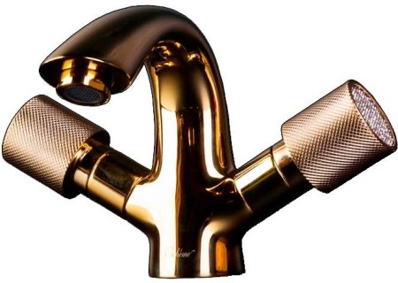Смеситель для раковины Boheme Royal Cristal 291-Royal/CRST Золото 