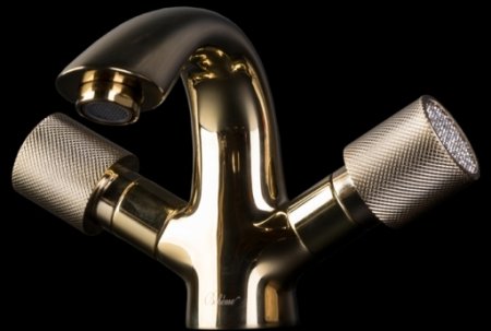 Смеситель для раковины Boheme Royal Cristal 291-Royal/CRST Золото 