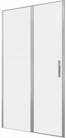 Душевая дверь Allen Brau Priority 120 3.31032.BA профиль Серебро браш стекло прозрачное 