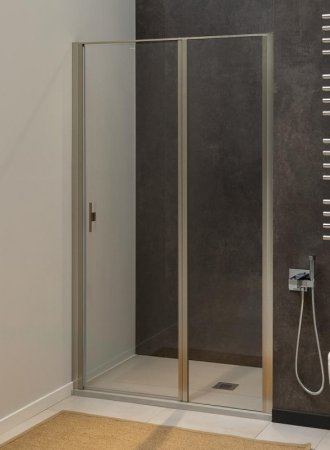 Душевая дверь Allen Brau Priority 120 3.31032.BA профиль Серебро браш стекло прозрачное 