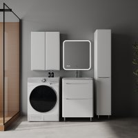 Колонна универсальная STYLE LINE "Бергамо" с корзиной, Люкс Плюс антискрейтч белый глянец