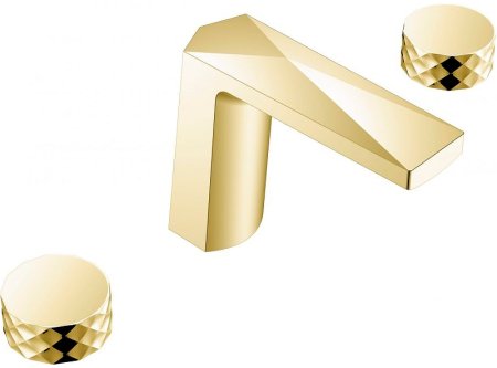 Смеситель для раковины Boheme Venturo 150-MG-DIAMOND Золото матовое 