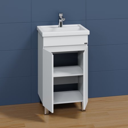 Тумба Санта Марс 50 напольная с раковиной Фостер 50 