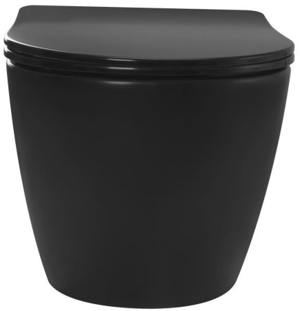 Подвесной безободковый унитаз с сиденьем микролифт Rea Carlo Mini REA-C8489 