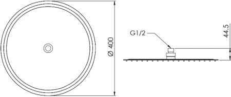 Верхний душ Remer 357UFM40X Хром 