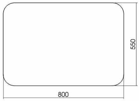 Зеркало Creto Scala 80 5-800550S с подсветкой с датчиком движения 